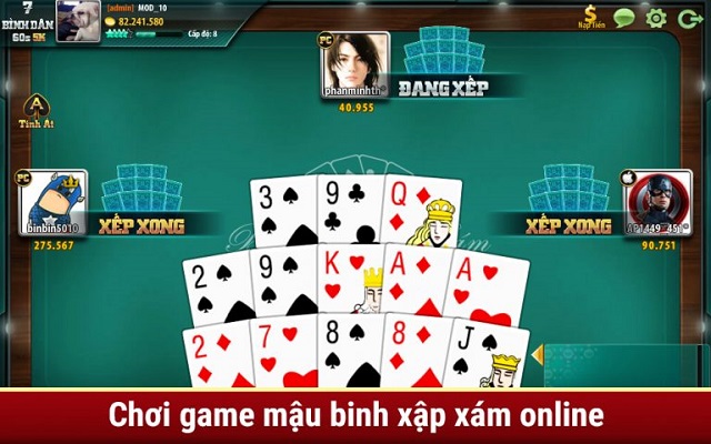 Chiến thuật game bài mậu binh đơn giản và hiệu quả